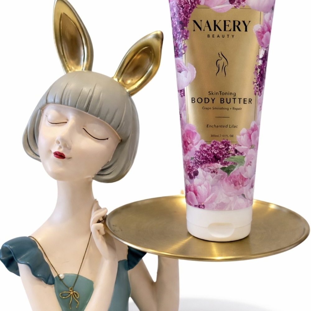 Nakery Beauty Skin Toning Body Butter Enchanted Lilac 10 oz Firming Crepey Skin